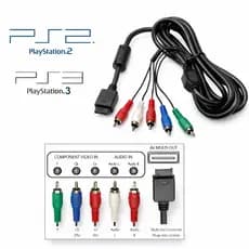 Cabo Componente AV PS2 PS3 RGB 5 Vias Alta Qualidade Imagem HD Cabo Av Audio/video E Rca Para Ps1-ps2-ps3