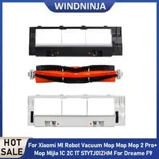 Para Xiaomi MI Robô Aspirador Mop2 Mop 2 Pro + Mijia 1C 2C 1T STYTJ01ZHM Dreame F9 Rolo Principal Escova Capa Peças De R