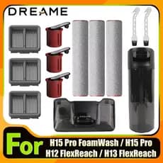 Dreame H15 Pro/FoamWash/H12 Flexreach/H13 Acessórios Rolo Escova Filtro Hepa Peças De Reposição