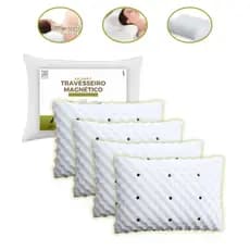 KIT de Travesseiro Magnético Anti Ronco Alivia Dor Ortopédico Massageador Anatomico PROMOÇÃO