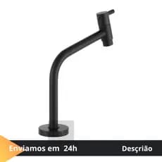 TORNEIRA BANHEIRO PRETA, METAL BLACK, LAVATORIO, PIA, CUBA LINK ALTA