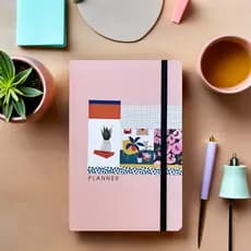 Planner Agenda Capa Dura Planner Mensal Não Datado Agenda Planner A5 tipo Moleskine