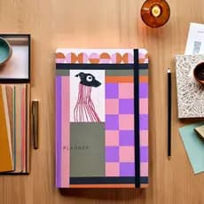 Caderno Planner Capa Dura Planner Mensal A5 Agenda Planner Não Datado tipo Moleskine