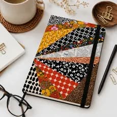 Caderno A5 Tipo Moleskine Papel Marfim Capa Dura 60 folhas