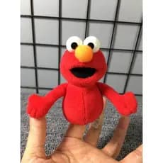 Item defeituoso: Brinquedo infantil Elmo, fantoche de dedo para bebês, brinquedo fofo para bebês, brinquedo calmante, br
