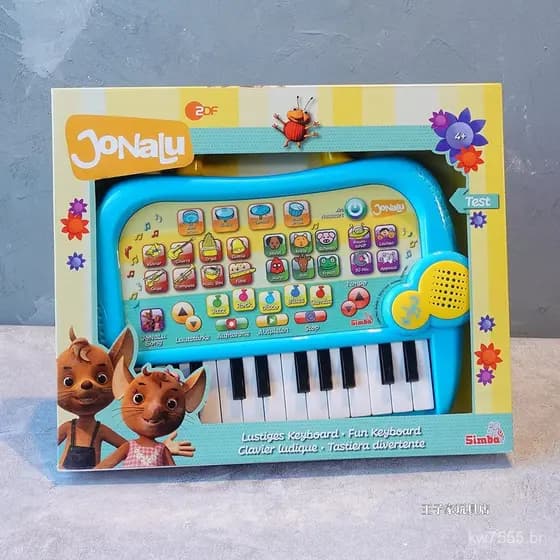 Teclado eletrônico multifuncional infantil para iniciantes, instrumento musical para iniciação musical, presente de Nata