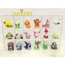 Bandai refere-se às figuras dos Pokémon, às figuras dos mascotes Pokémon e ao Fangyuan T7AK.