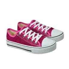 Tênis Infantil Menina Star Casual Com Brilho Lançamento