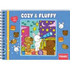 Comfy & Cozy – Livro de Colorir com Capa Dura Brilhante, Folhas Grossas com 48 Ilustrações para Pintura e Desenho