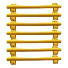 Kit 7 Bate Roda Estacionamento Amarelo 50cm Durabilidade