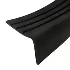 4m Cantoneira Antiderrapante Borracha Testeira Proteção Segurança Bordas Quinas C/ Friso Preto