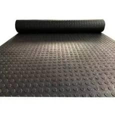 3m Tapete Emborrachado PVC Moeda Resistente 3mm x 1m Larg Preto