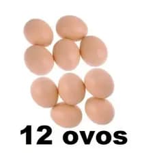 1 Dúzia Ovos Artificiais - Falsos Brincadeira ovos plástico  ovos fake
