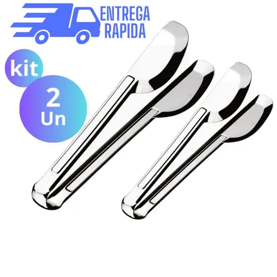 Kit 2 Pegador Universal Em Aço Inox Multiuso Utensilio de Cozinha