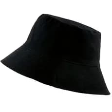 Chapéu de pescador da moda preto unissex bucket hat