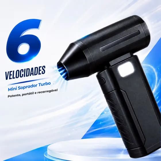 Mini Soprador Ventilador De Ar Turbo Sem Fio Portátil Limpeza Versátil Carro Teclado Poeira