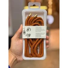 Cordão cordão de pescoço cordão tecido com dourado aço cores neutras universal