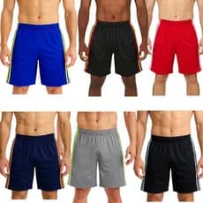Kit 6 Shorts Masculino Calção para Atividades Fisica Academia Futebol Tecido Leve