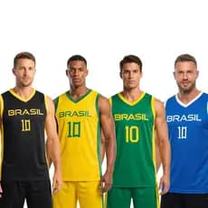 Kit Regatas Masculina Brasil Academia Treino Fitness Esportiva Leve Respirável Confortável Secagem Rápida
