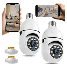 Leve Impermeável Sem Fio 360 ° Câmeras De Segurança IR Externas Com Wi-Fi