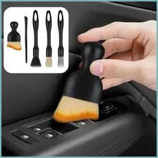 Kit De Escova De Carro Macio Destacável Ferramenta De Limpeza Veículos Exterior Detalhando Escovas Para Iniciantes Veícu