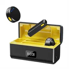Microfone De Lapela Sem Fio Para iPhone 15/16/14/Android Com Cancelamento De Ruído Gravação De Vídeo