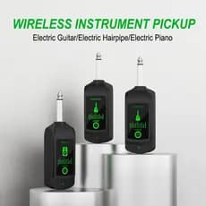 Atualizar Sistema De Guitarra Sem Fio De 2.4 Ghz Bateria De Lítio Recarregável Embutida Receptor Transmissor Para Baixo