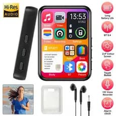 Bluetooth 5.4 MP3 Music Player Alto-Falante Embutido Tela Sensível Ao Toque De 2.4 Polegadas MP4 Com E-book