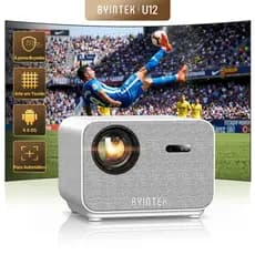 BYINTEK LOVE U12 Projetor Full HD 1080P 4K  WiFi 6 Bluetooth 5.2 Android Home Theater Projetores