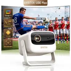 BYINTEK U90MAX Magic2 Max Projetor 4K Full HD1080P Cinema Google TV 11.0 WiFi Mini Portátil 1080P DLP De Vídeo Para Home