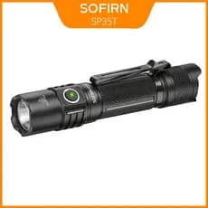 Lanterna Tática Sofirn SP35T 3800 Lúmens LED Com Porta Recarregável USBC Perfuração De Fraldas 21700 Mastigação