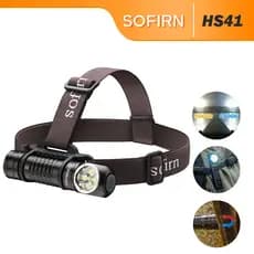 Sofirn HS41 4000 Lumens Farol Recarregável USB C De Ângulo Reto Potente Luz 21700