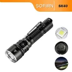 Lanterna Tática SOFIRN SK40 De 3200 Lúmens , EDC Recarregável Com Lançamento Longo De 580 M , Holofote De Interruptor Du