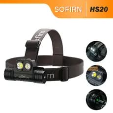 Farol Recarregável Sofirn HS20 Super Brilhante 2400 Lúmens Com LED XHP50.2 E Lâmpada LH351D Refletor À Prova D'água Holo