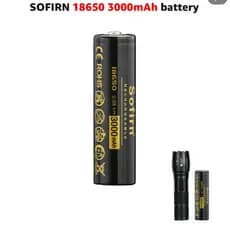 Lanterna Com Zoom Brilhante Sofirn 3000mah Bateria Recarregável 18650 Para SC31T SK1 SP31V3 SP31V2