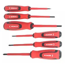 Jogo De Chaves Fenda E Philips Isoladas Eletricista Kit Com 6pçs Bomder Bom-3110