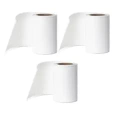 3 Rolos Papel Etiqueta 50x30 P/ Mini Impressora Térmica Branco