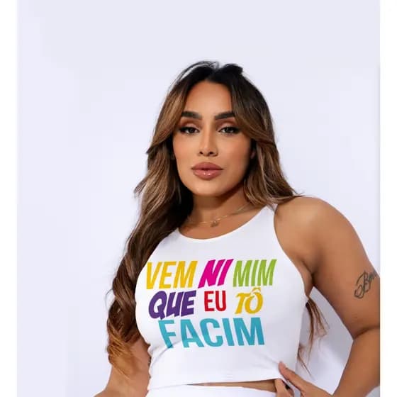 TOP CROPPED CARNAVAL VARIAS ESTAMPAS