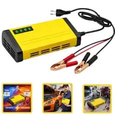 Carregador Bateria Veicular 12v Com Indicador de Carga Para Carro e Moto Bivolt Carregamento estável