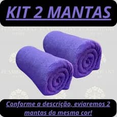 Kit 2 Peças Cobertor Manta Casal da Mesma Cor Super Fofinhas