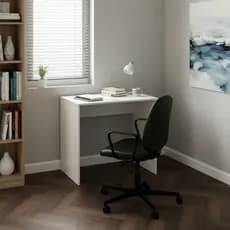 Mesa Escrivaninha 70cm Sem Gaveta Branco Estudo Trabalho Home Office Escritório Computador Quarto