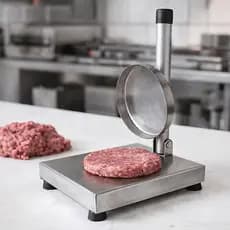 Modelador Hamburguer Inox Manual Para Lanche Gourmet Caseiro