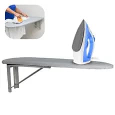 Tábua De Passar Roupa Parede Dobrável Pequena Compacta Com Capa Térmica Ideal Para Lavanderia E Área De Serviço