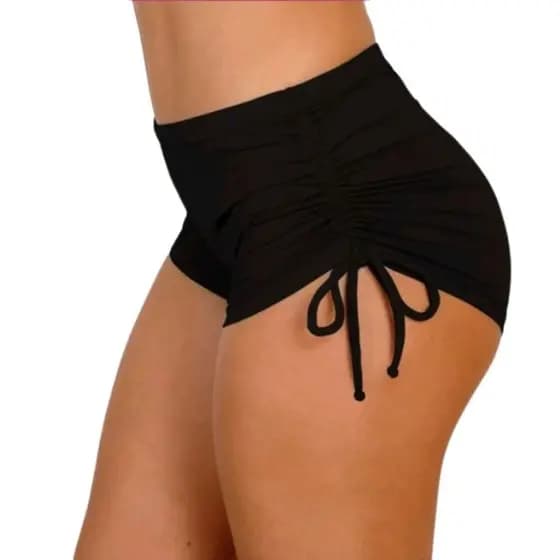 Calcinha Short Biquini Sunkini Suquini Short Ajuste Lateral para Praia Piscina Academia （Shorts praia--001）