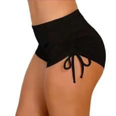Calcinha Short Biquini Sunkini Suquini Short Ajuste Lateral para Praia Piscina Academia （Shorts praia--001）