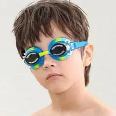 Óculos De Natação Infantil Criança Piscina Anti Embaçamento divertido praia natação proteção ouvido （Óculos--004）