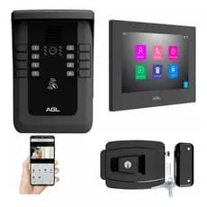 Interfone Video Porteiro Coletivo APP para 3 Apartamentos + Fechadura