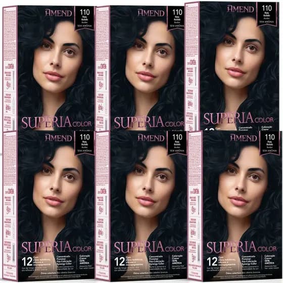 Tonalizante Amend Supéria Color 110 Preto Azulado