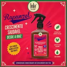 Tônico Rapunzel 250ml Lola Cosmetics - Crescimento e Força dos Fios