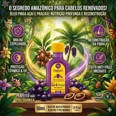 ÓLEO PINGA AÇAÍ E PRACAXI 50mL – Controle do Volume Indesejado